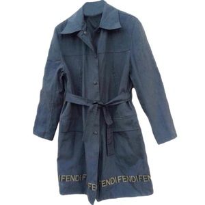 Reversible Unisex FENDI FF Trench Coat